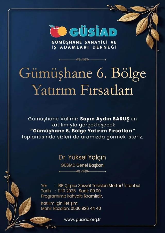 G�S�AD, �stanbul�da kritik yat�r�m zirvesi d�zenleyecek